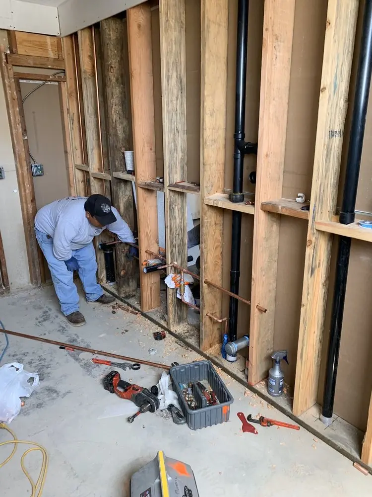 Commercial rough-in plumbing for Gas Line Repair in California Polytechnic State University